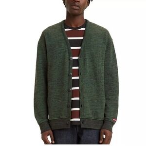 Levi's Relaxed Mission Knit Cardigan, green, men's size 3XL